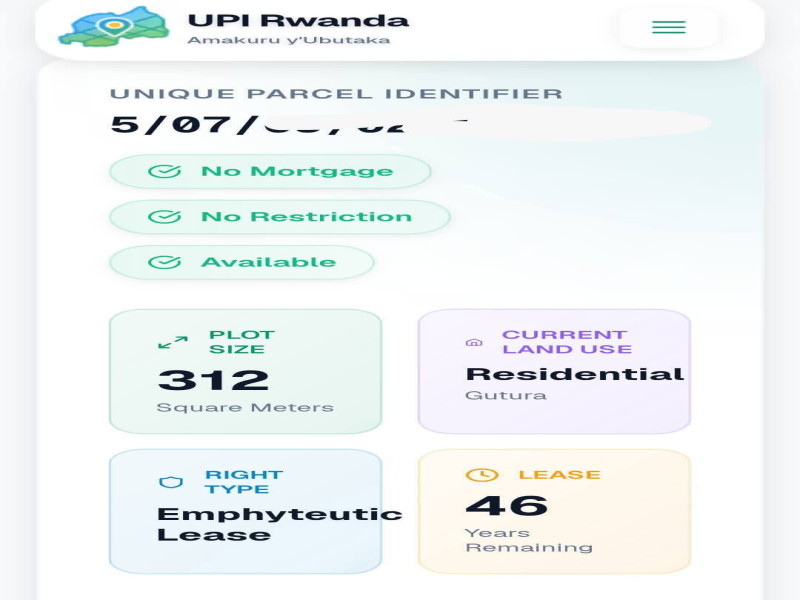 Residential plot Ntarama Bugesera